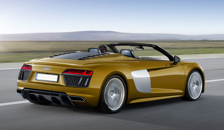 №2 Audi R8 Spyder – автомобильный салон Нью-Йорка 2016 Audi R8 Spyder 3